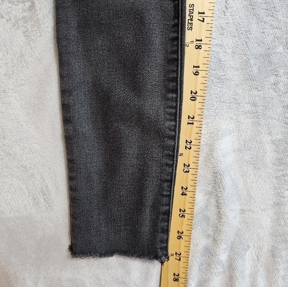 Sam Edelman "The Stiletto" High Rise Skinny Black  Raw Hem Size 27 - Picture 5 of 9